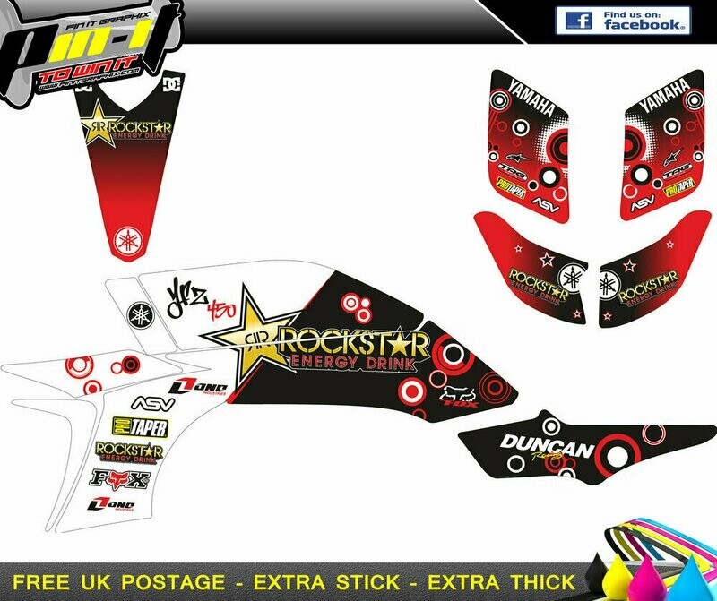 yamaha yfz450 sticker kit 2003-2008 (carb)
