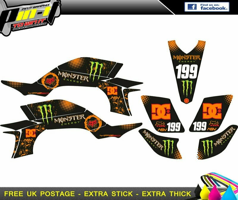 yamaha yfz450 sticker kit 2003-2008 (carb)
