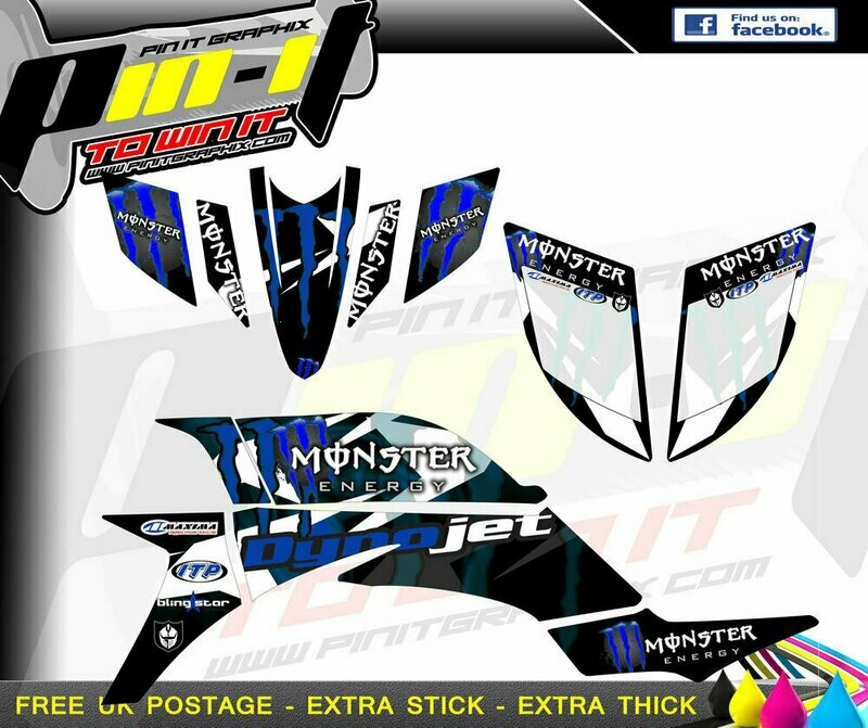 yamaha yfz450 sticker kit 2003-2008 (carb)