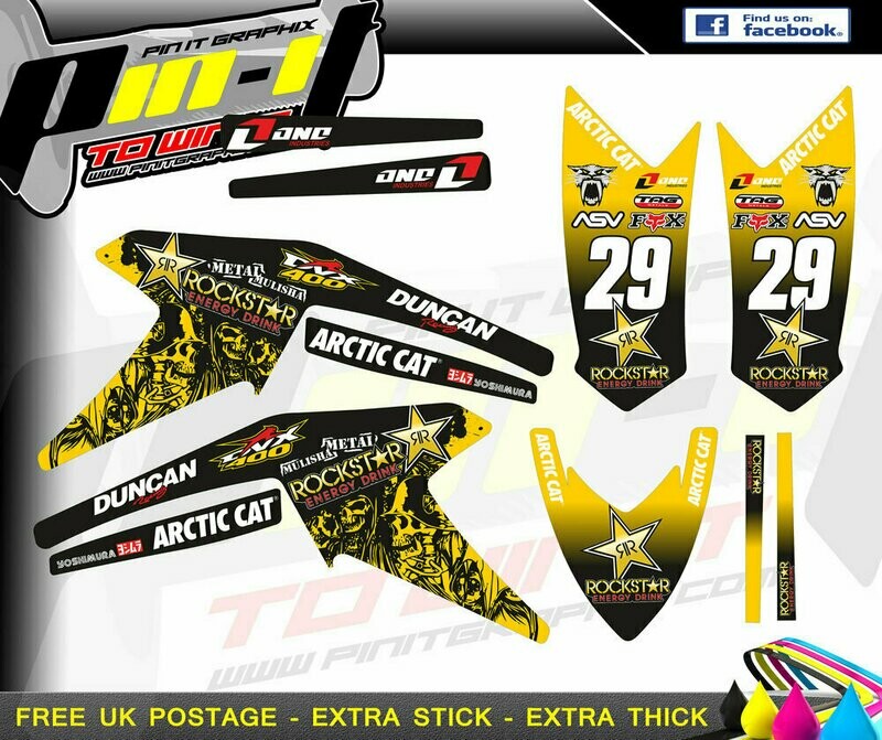 artic cat dvx400 sticker kit