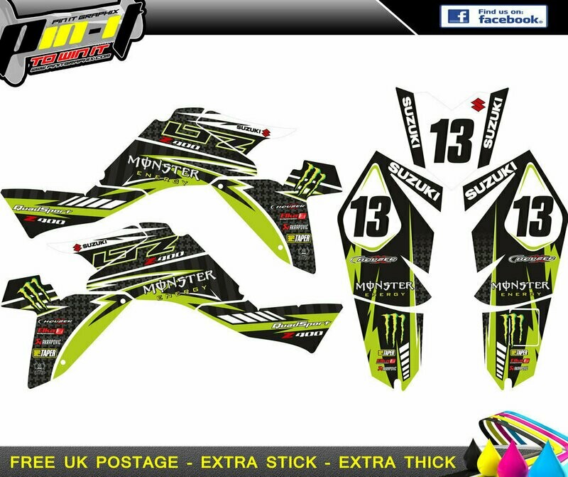 suzuki ltz400 fi sticker kit 2009 -2015