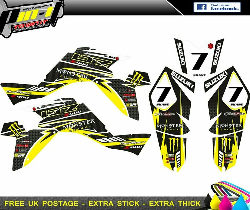 suzuki ltz400 fi sticker kit 2009 -2015