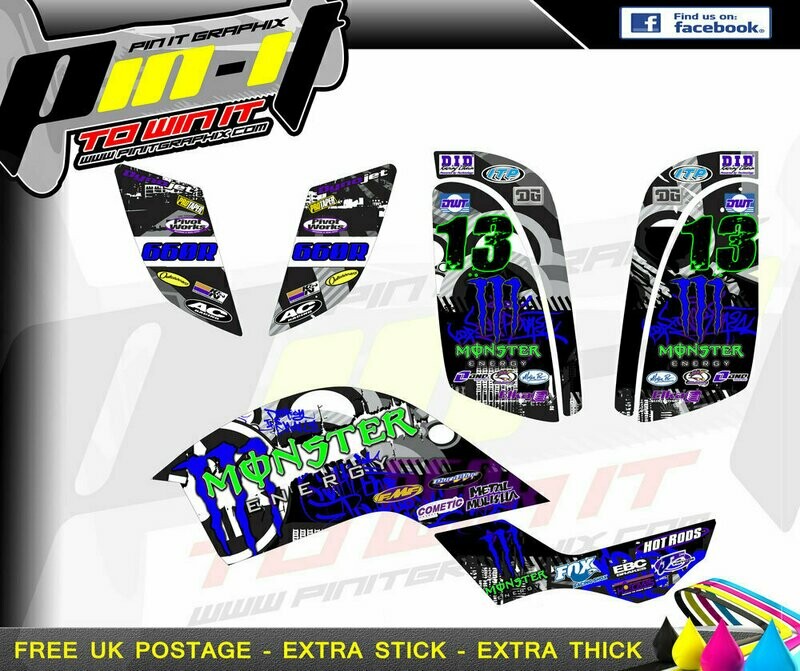 yamaha raptor 660r  sticker kit sticker kit