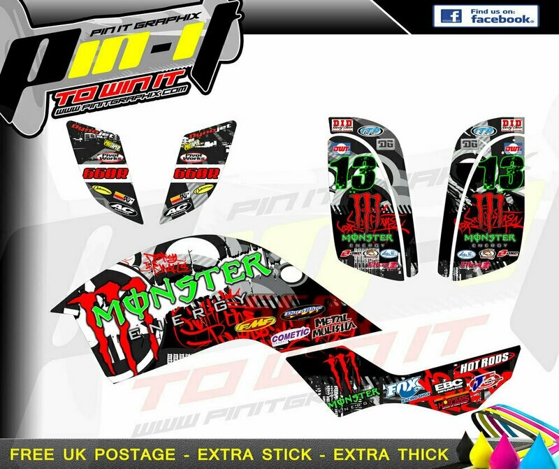 yamaha raptor 660r  sticker kit sticker kit