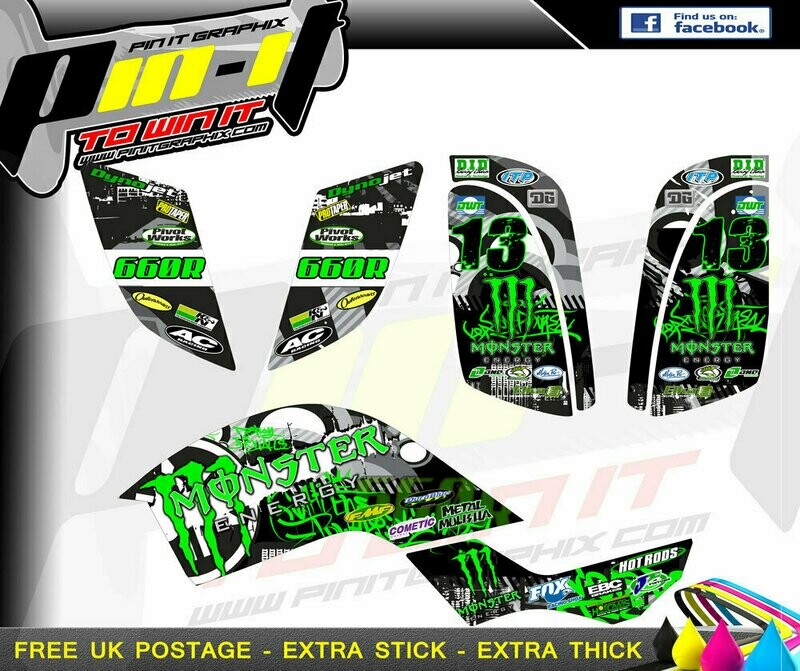 yamaha raptor 660r  sticker kit sticker kit