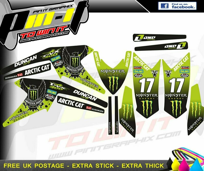 artic cat dvx400 sticker kit