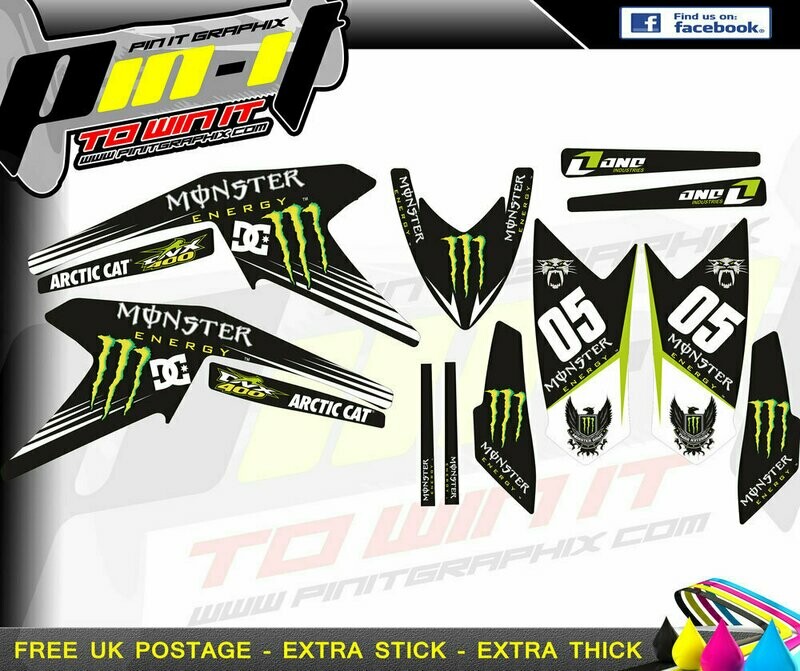 artic cat dvx400 sticker kit
