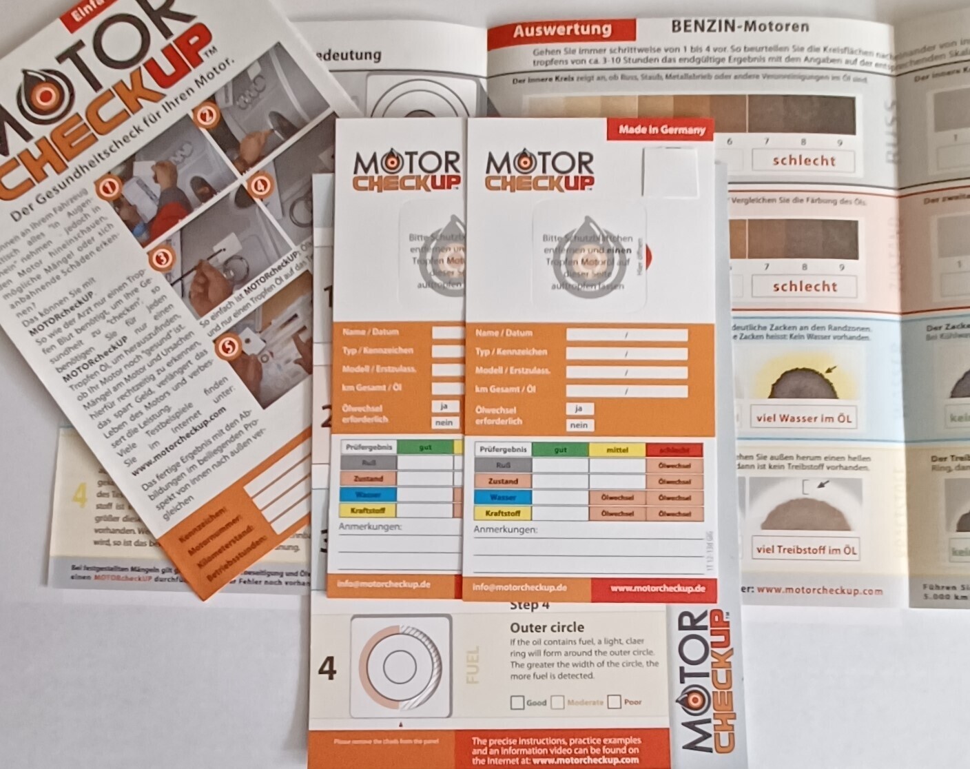 Zwei MOTORcheckUP Tests zum Überprüfen des Gesundheitszustands von Motoren plus Versand 2,50 €