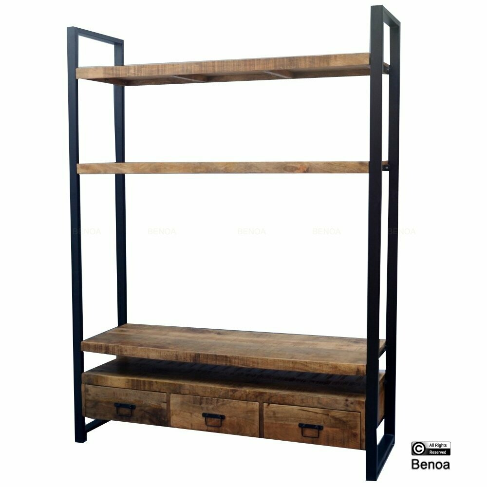 Britt 3 lades TV boekenkast 180cm