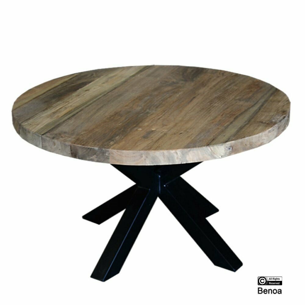 Salontafel teakhout 4cm (massief) 80cm