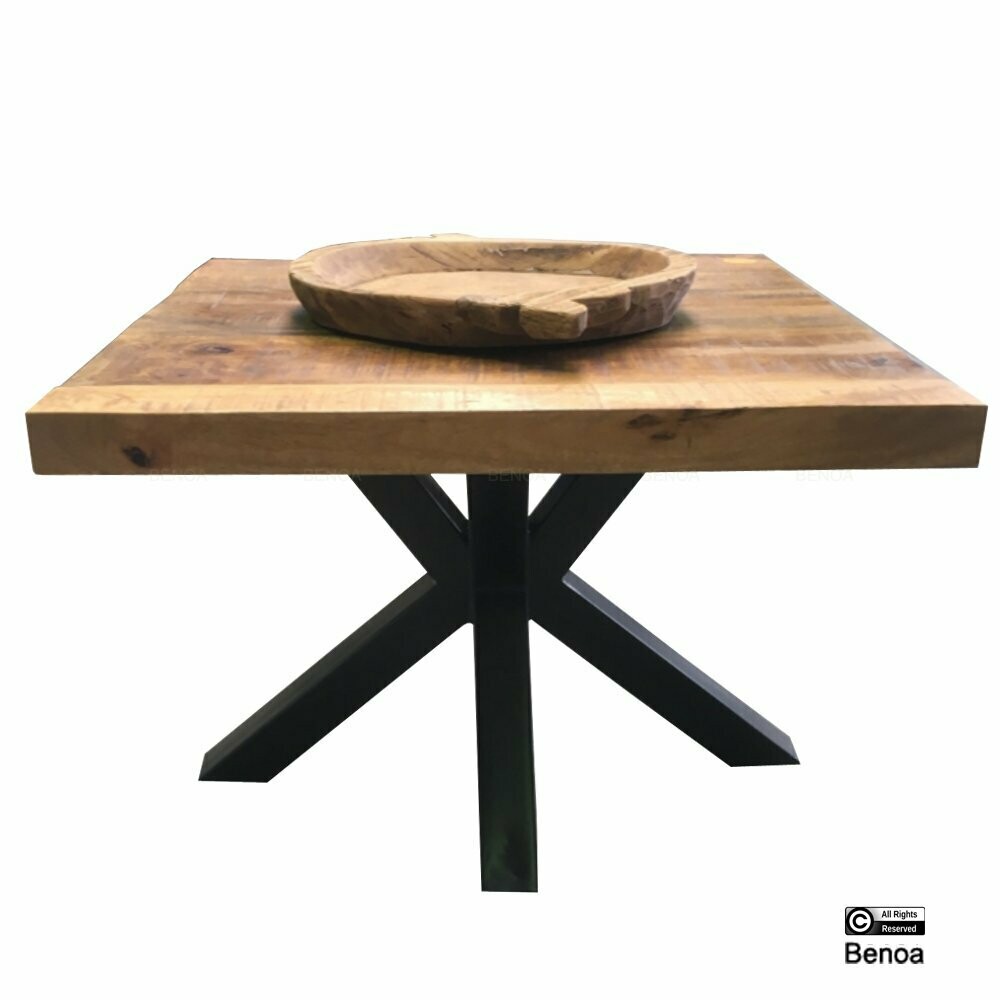 Mango salontafel 4 cm massief (vierkant)