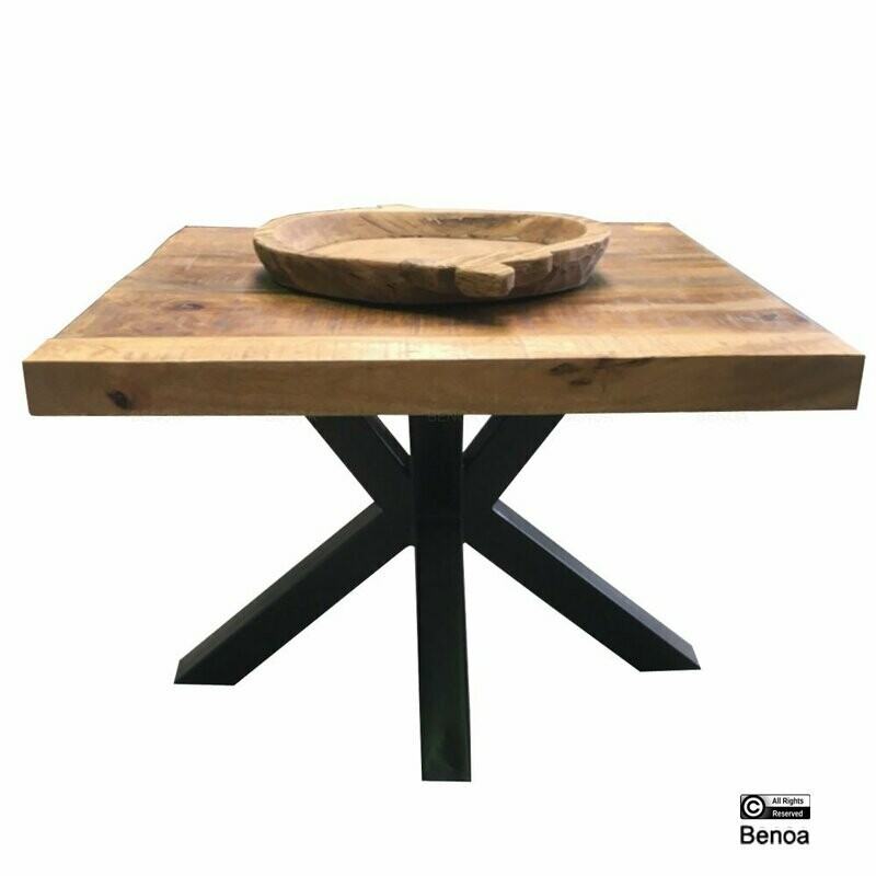 Mango salontafel 4 cm massief (vierkant)