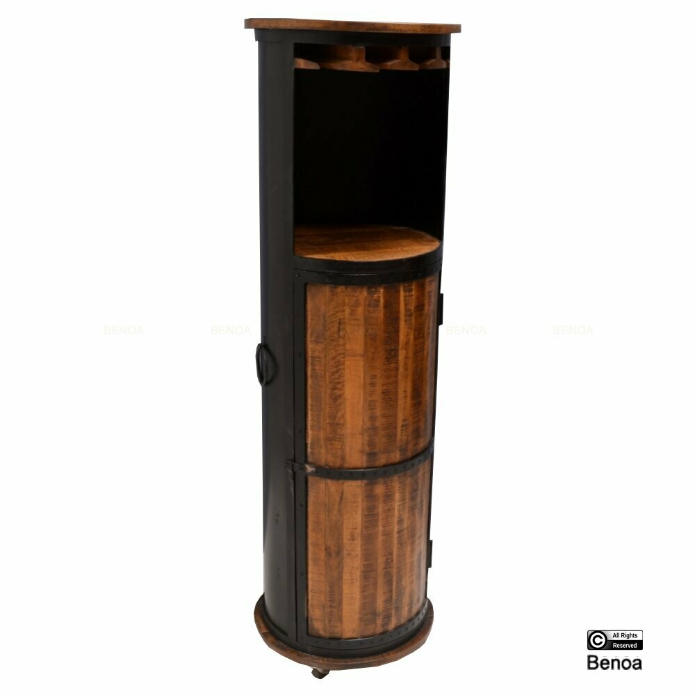 Wine cabinet Black 150x45x45cm