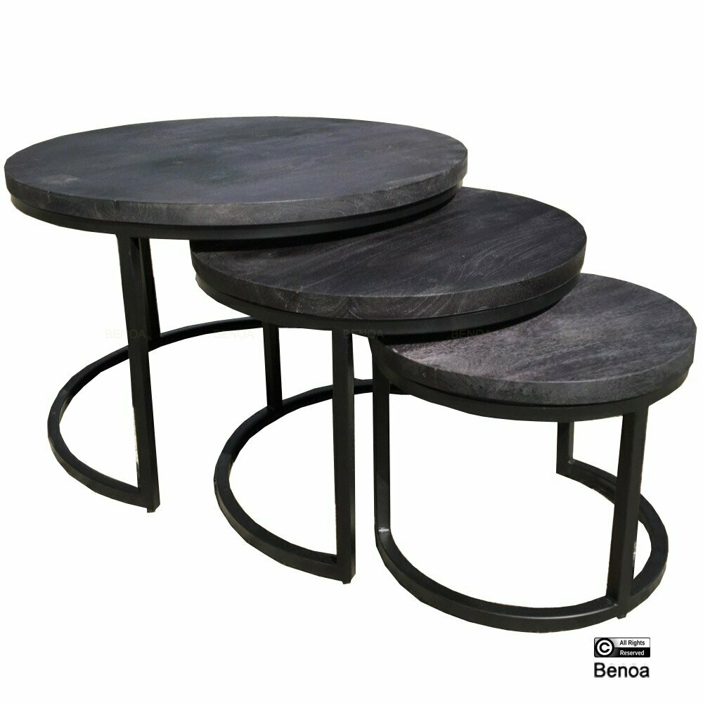 Salontafelset van 3 (all black)