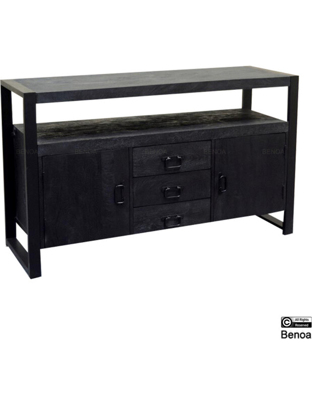 Britt dressoir 135 cm (zwart)