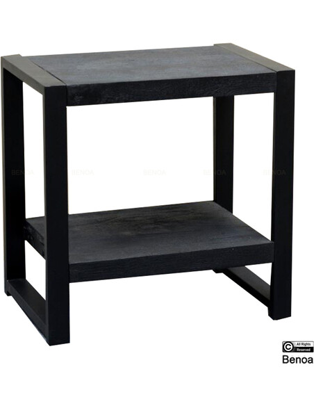 Bijzettafel/nachtkastje Britt 60cm (zwart)
