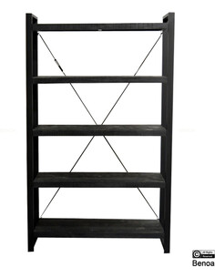 Boekenkast Britt (zwart) 120cm