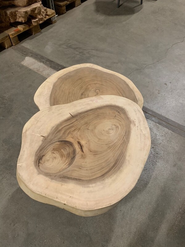 Salontafel Suar (boomstam) 85cm en 8cm dik
