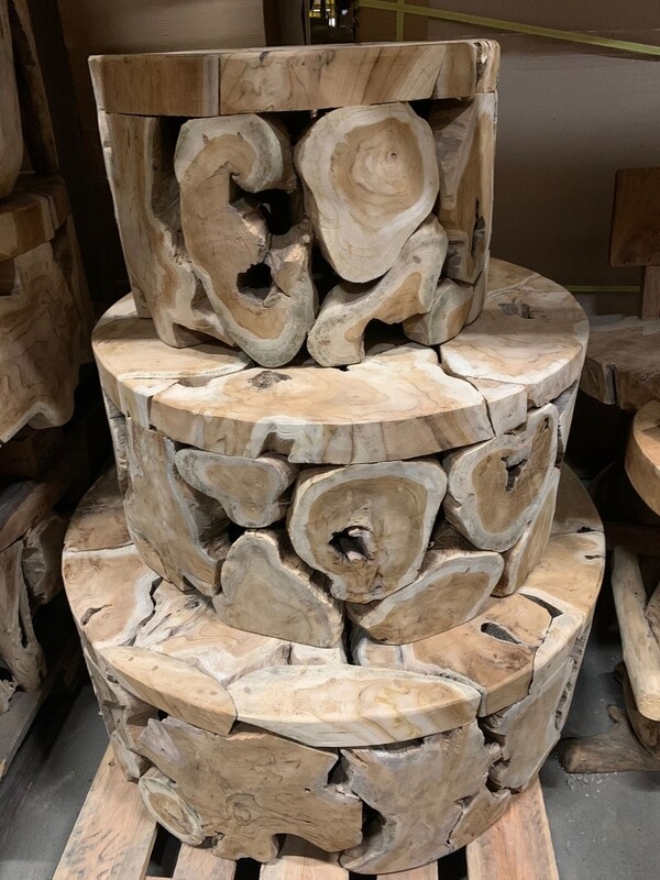 Salontafel boomstam (teak)
