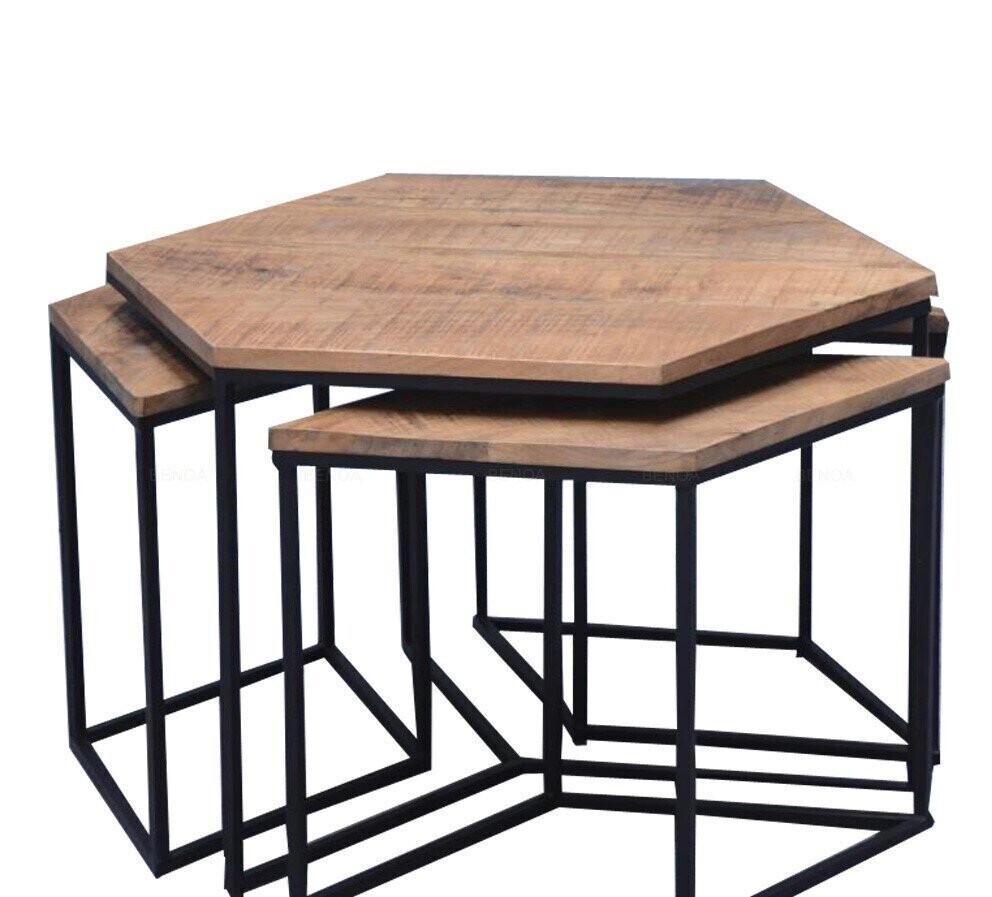 Salontafel (set van 4) mangohout