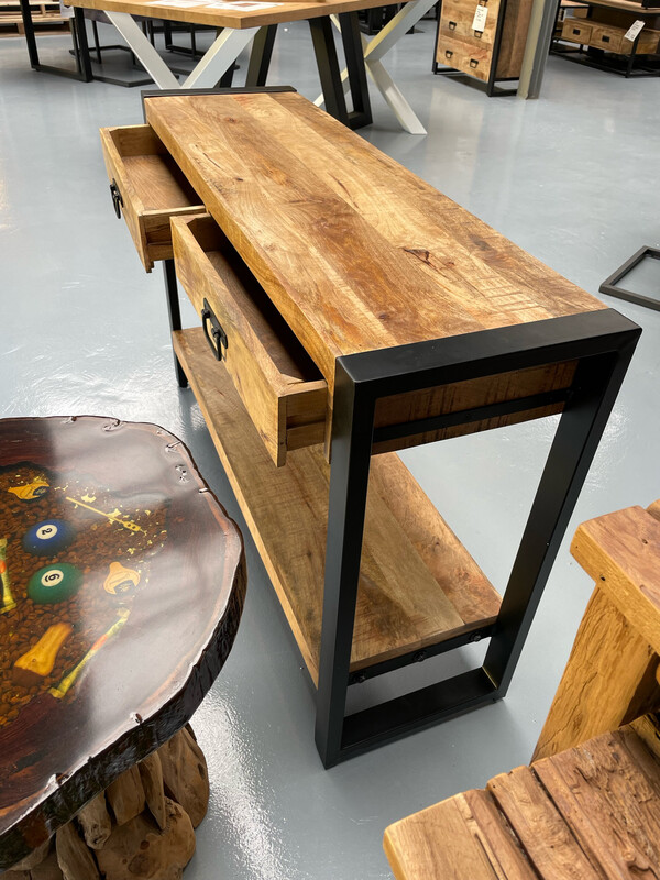 Britt sidetable (2 lades) 120cm