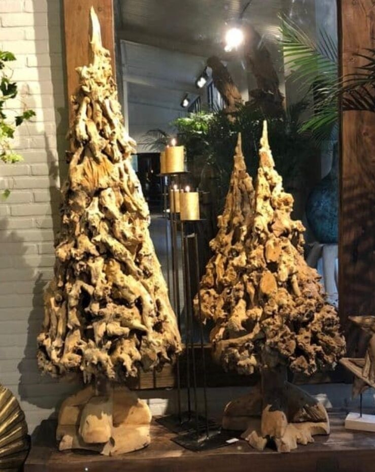 Kerstboom teakhout
