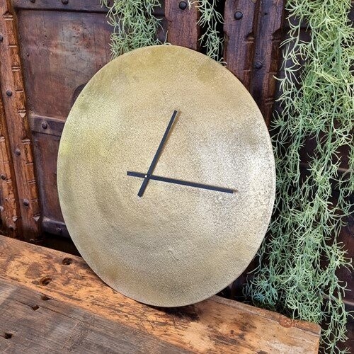 Klok messing (goud) 70cm