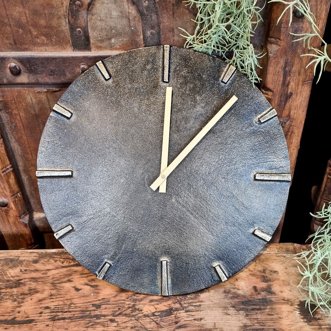 Klok antiek messing