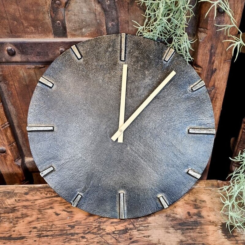 Klok antiek messing