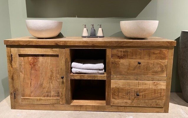 Badkamermeubel mangohout 180cm