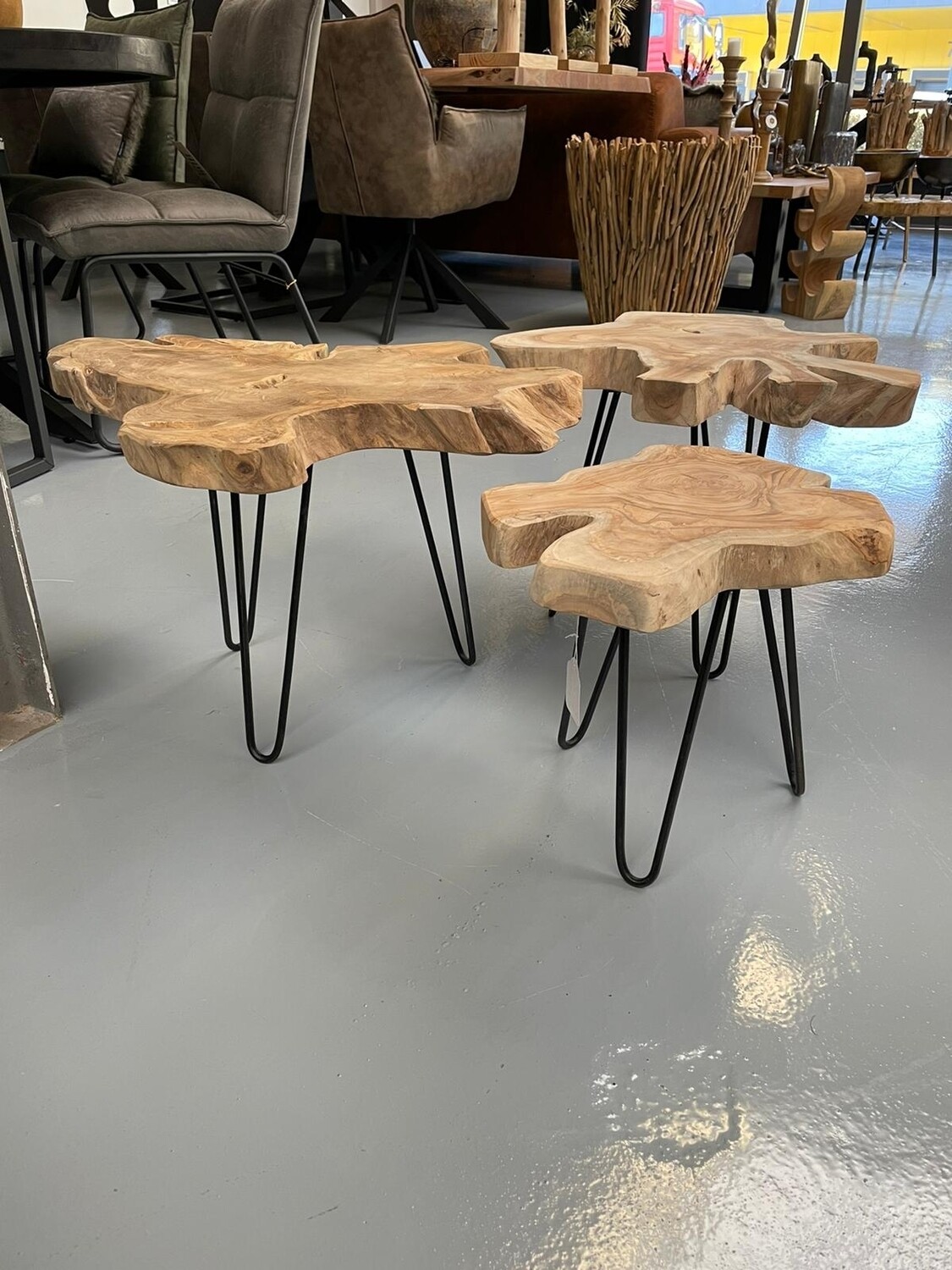 Salontafelset teakhout