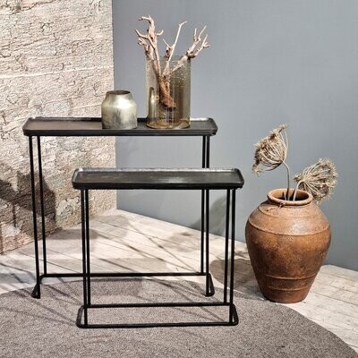 Antieke sidetable set lood