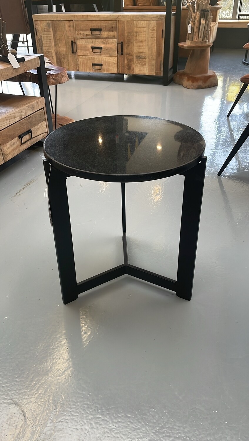 Bijzettafel marmer zwart