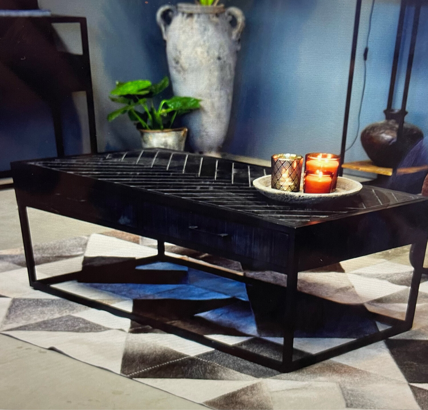 Jax salontafel met 2 lades (zwart)