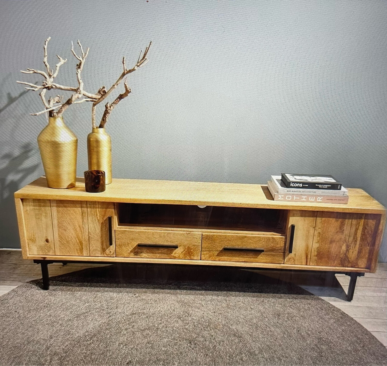 TV meubel Jayden 180cm mangohout