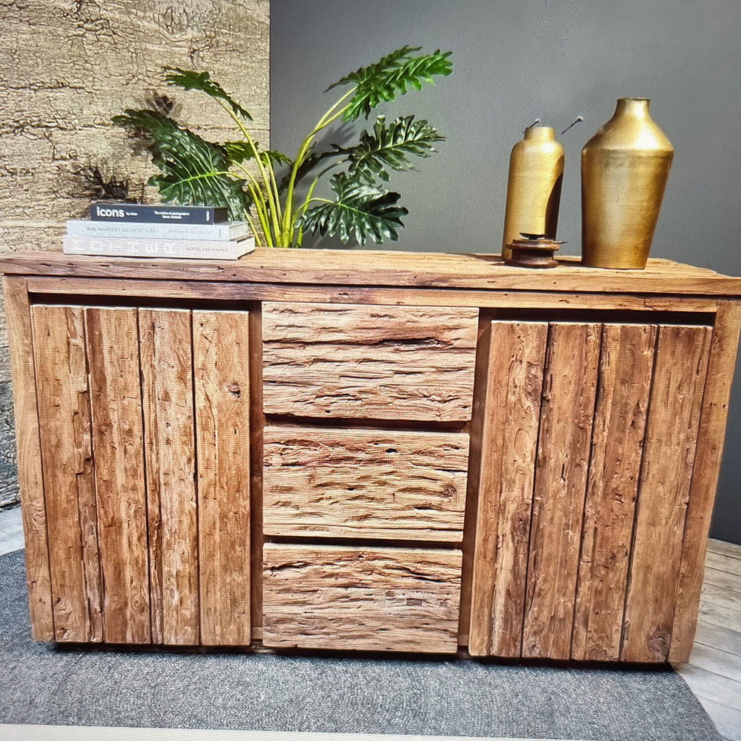 Bridge dressoir teakhout 150 cm