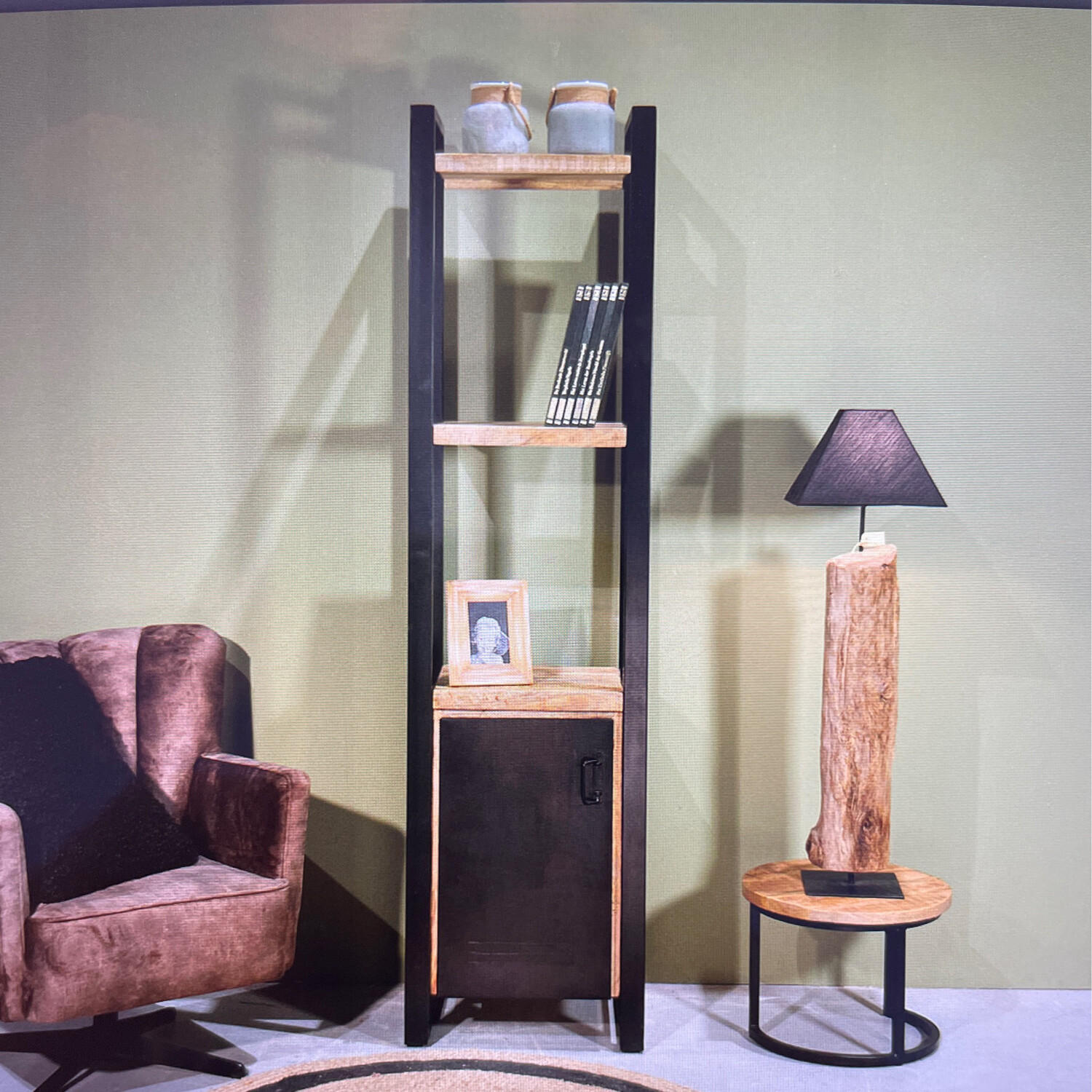 Bas boekenkast (1 deur)