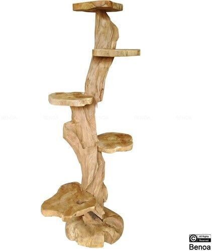 Boom met plateaus teakhout / krabpaal 200cm