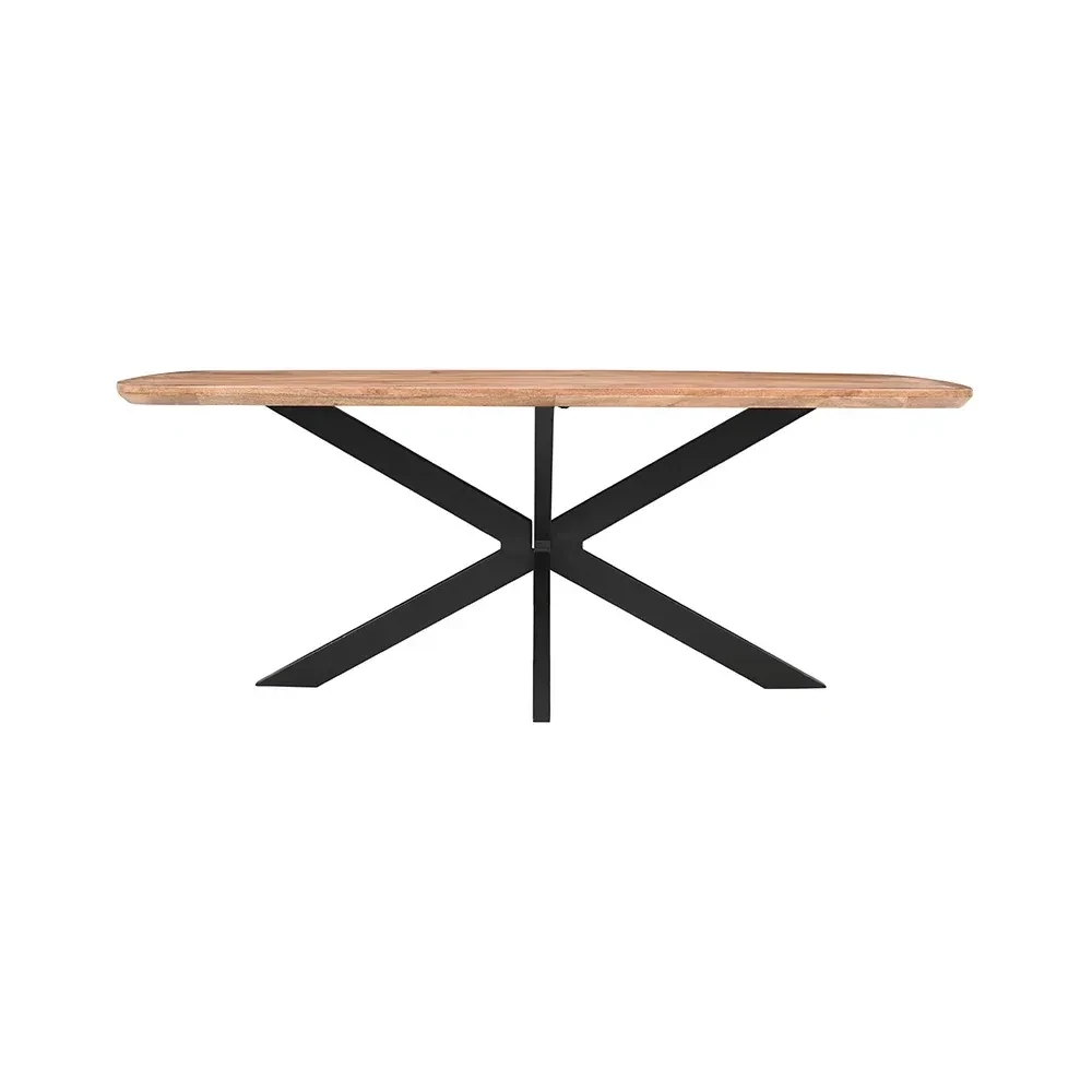 Eettafel Deens ovaal met spinpoot