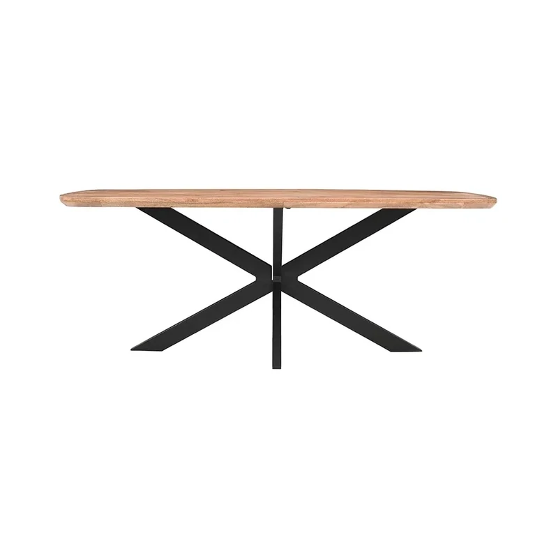 Eettafel Deens ovaal met spinpoot