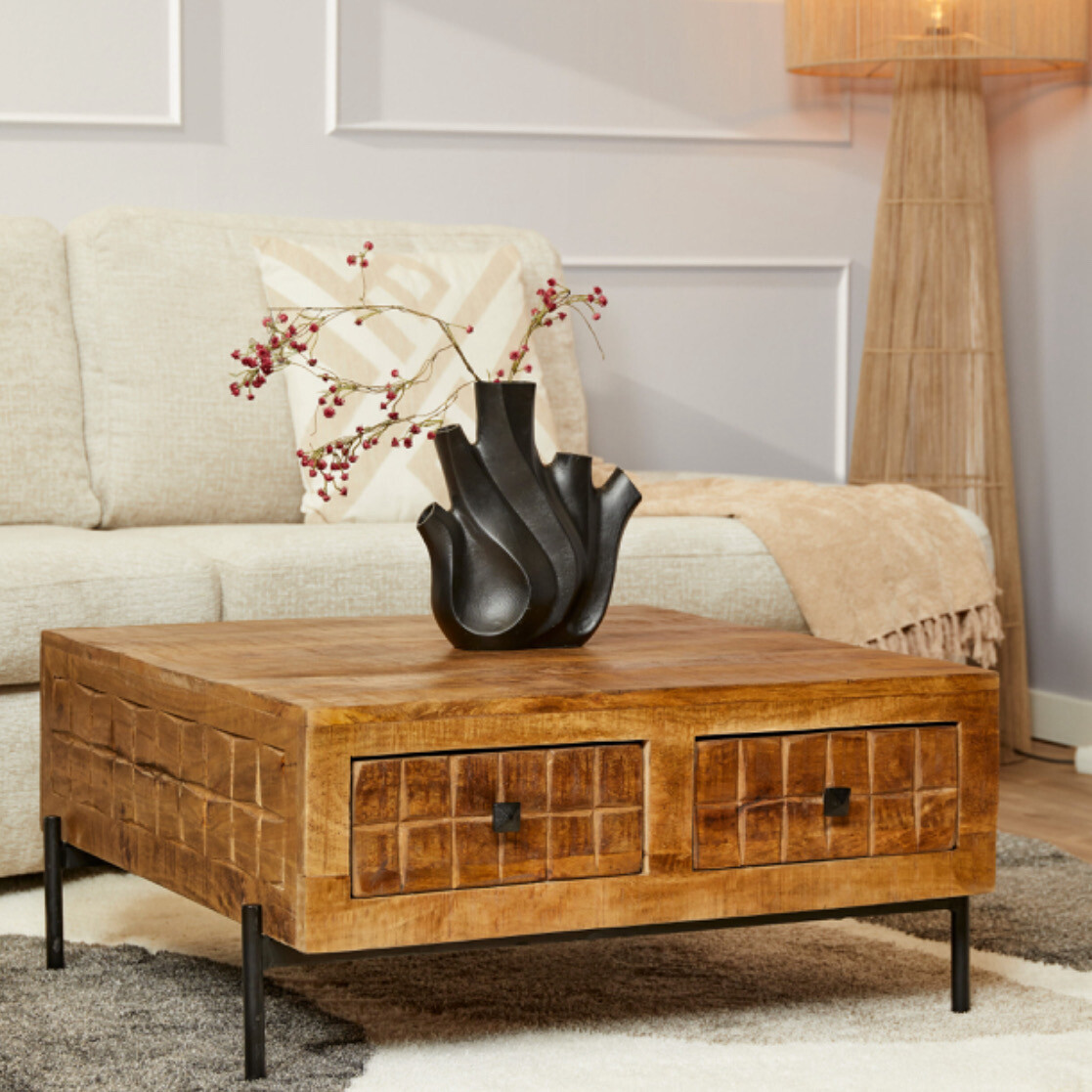 Salontafel Brandy | 80×80 cm