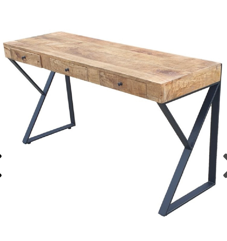 Bureau / sidetable 3 lades 150cm 