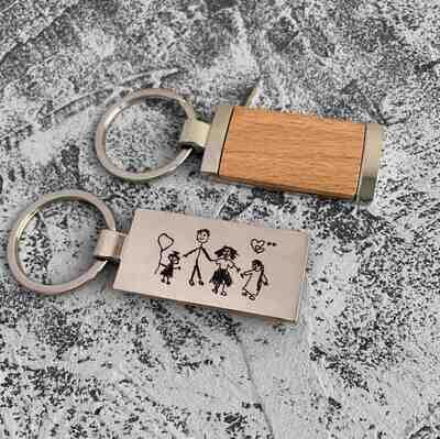 Брелок для ключей Wood 09390