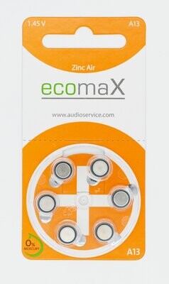 6er Batterienblister 13 Ecomax ZL