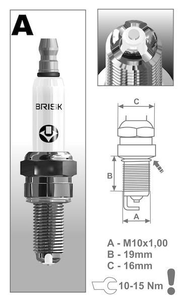 Zündkerze BRISK Premium - REH 410