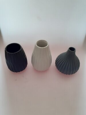 Vasen Set 3-farbig