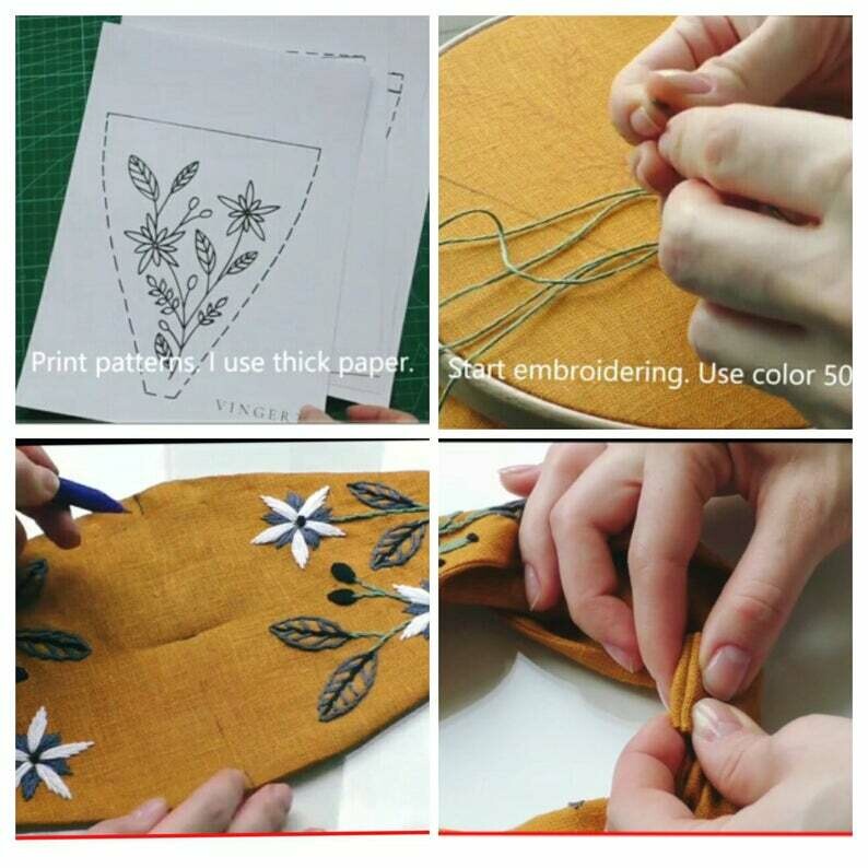 "Yellow headband" - pdf pattern + video tutorial - DIY