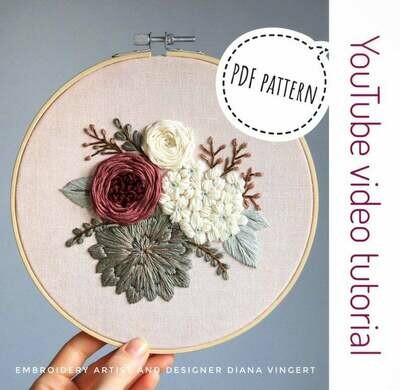 "Desert Rose" pdf pattern 20 cm (8") + video tutorial