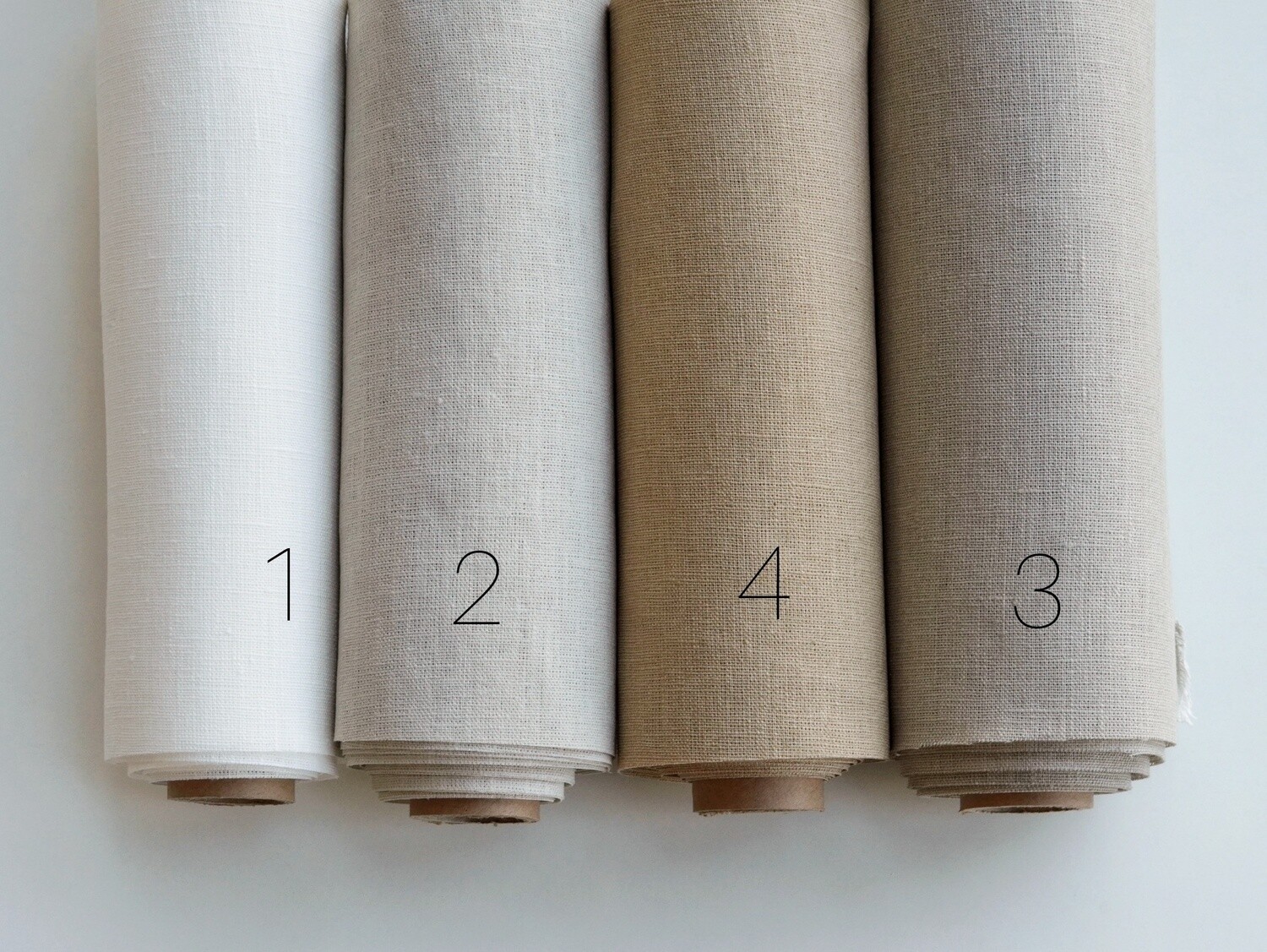 Handdyed linen fabric (color 14)