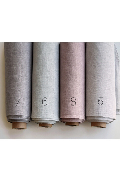 Hand-dyed linen fabric (color 5-8)